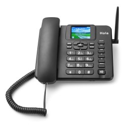 Hola F100 FWP Fixed landline Phone,Wireless with LCD Display, Quad Band,Dual Sim,Voice Recording,Auto Answering
