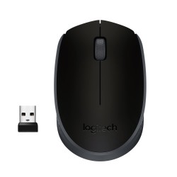 Logitech B170 Wireless Mouse, 2.4 GHz with USB Nano Receiver, Optical Tracking, Black